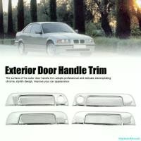 ราคา MarketofMorsels แบบพกพา ฝาครอบมือเปิดประตูด้านนอก 4 ชุด ฝาครอบมือเปิดประตูด้านนอก ABS Car รถยนต์ รถจักร Sticker สติกเกอร์ ဂ ီ တ ာ က ြ ိ ု း 1 (1730875833579047519)