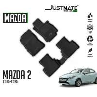 ราคา JUSTMATE MAZDA พรมปูพื้นรถยนต์ MAZDA 2 2015 - 2025 Car Car รถกระบะ ผ้ายาง (1730856422337120307)
