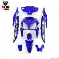 ราคา แบบพกพา PUGParts ชุดสีคลิก110เก่า (ชุด8ชิ้น) สีน้ำเงินแก้ว คลิก110 คาร์บู ชุดสีคลิกเก่า ชุดสีคลิก110 คาบู ชุดสีclick 110 มอเตอร์ไซค์ Motorcycle บังโคลน เบาะ (1731738902243543811)