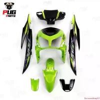 ราคา คุณภาพรับประกันได้ PUGParts ชุดสีคลิก110เก่า (ชุด8ชิ้น) เขียวตองมุกทองท้ายดำ คลิก110 คาร์บู ชุดสีคลิกเก่า ชุดสีคลิก110 คาบู ชุดสีclick 110 Motorcycle มอเตอร์ไซค์ บังโคลน แฮนด์ (1730791987788351264)