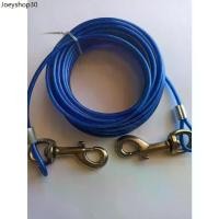 ราคา แนะนำ โซ่ล่าม สายเคเบิ้ล Cable โซ่ล่าม โซ่จูง สุนัข ความยาว15;20;30 ฟุต อุปกรณ์สัตว์เลี้ยง พร้อมตะขอเกี่ยว 2 ด้าน หัว-ท้าย (1731558803036079485)