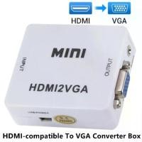 ราคา กล่องแปลง VGA ที่เข้ากันได้กับ HDMI เป็น Digital To Analog Audio Video Adapter พร้อมสาย USB สำหรับ PC Laptop TV Box Projector (1729608356803807690)
