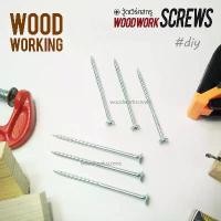 ราคา ตะปูเกลียว 4.2x75 (3นิ้ว) สกรูงานไม้โดยเฉพาะ เกลียวปล่อยยาว สกรูเกลียวครึ่ง สำหรับยึดไม้ชิ้นใหญ่ ชุบซิ้งค์ มีบริการเก็บปลายทาง แหนบ 16 มิล แก๊ป เหล็ก ที่ ขันน็อต หัวรูด เจาะปูน รู ใน (1731630746497288