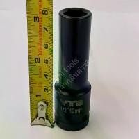 ราคา ลูกบล็อกยาว 1/2"(4หุน) บล็อกลม(IMPACT SOCKET)เบอร์ 12 มม. (1730234350015645818)