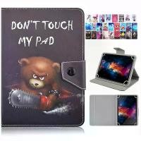 ราคา Universal 7~8 inch Tablet Case For Xiaomi Mi Pad 4 / 3 / 2 / Redmi Pad SE 8.7 PU Leather Stand Protective Cover Pikachu Spiderman Bear Butterfly & 4 Fixed Rings for All Kinds of Android/iOS (173094397