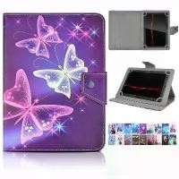 ราคา Universal 7~8 inch Tablet Case For for Amazon Fire HD 8 / 8 Plus / Fire 7 PU Leather Stand Protective Cover Pikachu Spiderman Minnie Mickey Butterfly & 4 Fixed Rings for All Kind (1730934192763799984)