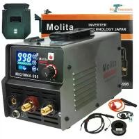 ราคา MOLITA ตู้เชื่อม 2 ระบบ MIG/MMA 998A (รุ่นใหม่ล่าสุด จอ LCD ) INVENTER MIG ตู้เชื่อมมิกซ์ ตู้เชื่อมไฟฟ้า ไม่ใช้แก๊สCO2 + ลวดฟลักซ์คอร์ แถมลวด1 ม้วน สีเทา (1730015553388448027)
