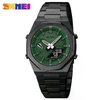 ราคา นาฬิกาแท้ SKMEI 2 ระบบ สายสแตนเลส กันน้ำ 30 เมตร นาฬิกาเอสเคมี่ของแท้ (1730395425981630631)