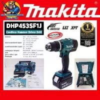 ราคา สว่านกระแทกไร้สาย 3ระบบ 18v ขนาดหัวจับดอก 13mm (1/2") ยี่ห้อ MAKITA รุ่น DHP453SF1J (รับประกัน 1ปี) (1730658154380626540)