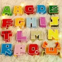 ราคา ชุดหุ่นยนต์รวมไดโนเสาร์ 26 ตัวอักษร ABCD อังกฤษ ทีมคิงคอง ของเล่นแปลงร่างตัวอักษรเพื่อการศึกษาสำหรับเด็กชายและเด็กหญิง รถ บังคับ วิทยุ ของเล่น ของ เล่น ก่อน วัย เรียน รถ กระบะ บังคับ (1732062887818397