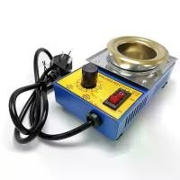 ราคา เตาหลอมตะกั่ว ระดับอุณหภูมิ : 100-550 องศา ความจุ : 500 กรัม ขนาดเครื่อง : 9.5 x 15 x 6 ซม. ใช้สำหรับหลอมละลายตะกั่ว ดีบุก และโลหะต่างๆ 150W Lead-free Solder Pot Soldering Desold (1730202797834930647)