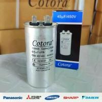 ราคา [COD] 45uF / CBB65 คาปาซิเตอร์ แอร์ Cotora 45uF 450VAC 50/60Hz แคปรันแอร์ คาปาซิเตอร์แอร์ Cap Run อะไหล่แอร์ คาปาซิเตอร์ รันคอมแอร์ รันแอร์ แคปรัน (1731263061473330419)