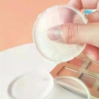 ราคา ฟองน้ำแต่งหน้า ซิลิโคนนิ่ม 1/2 ชิ้น 5.51 ซม. แพ้ง่าย เหมาะสำหรับรองพื้นและบีบีครีม เครื่องปั่น เครื่องมือเครื่องสำอางไร้แป้ง เหมาะสำหรับผิวแพ้ง่าย สีเบจอ่อน เกลี่ยง่าย ดีไซน์ทำคว (1731454081313244851)