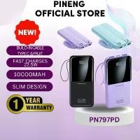 ราคา พาวเวอร์แบงค์ PINENG PN797 ความจุ 10,000mAh ชาร์จเร็ว 22.5W ชาร์จเร็ว สายในตัว Type C จอแสดงผลดิจิตอล LED ผลไม้ (1731870535399408956)