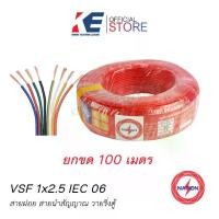 ราคา IEC 06 VSF 1x2.5 ตรม. ขด 100 ม. สายฝอย สายอ่อน สายคอนโทรล มีหลายสี สายฝอย2.5 สายไฟ NATION 60227 (1729838171236043244)