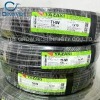 ราคา THAI YAZAKI สายไฟ THW 1x10 Sq.mm. สายไฟ ไทย ยาซากิ 1x10 Sq.mm สายTHW เบอร์ 10 ของแท้100% (1729837807059307417)