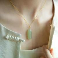 ราคา จี้หยกเหอเทียน แบรนด์ Wushi ธรรมชาติ สำหรับผู้หญิง เข็มกลัดชุบทอง สร้อยคอหยกแท้ สร้อย ราง โชค ลาภ มงคล สร้อย สร้าง โชค ลาภดี โชค สรัอย คอห้อย พระ (1731758888453900100)