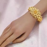 ราคา สร้อยข้อมือดอกไม้เปิด ชุบทอง 24K สำหรับผู้หญิง เครื่องประดับงานแต่งงานเจ้าสาว เครื่อง ราง ฮ่องกง สร้อย ข้อมือ เสริมดวง จีน สร้อย ข้อมือ เสริม ดวง ความรัก (1731380988883338240)