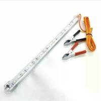 ราคา หลอดled รางLED DC.12V. 7W. หลอดไฟLED คีบแบตเตอร์รี่ 12V พร้อมใช้งาน led ประหยัดไฟ พร้อมที่คีบกับสายยาว2เมต (1729674857954314972)