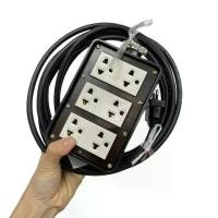 ราคา ปลั๊กพ่วง 6 ที่ สาย VCT 2x1 2x1.5 ปลั๊กสนาม แบบต่อสำเร็จ ยาว 5 -30 เมตร รุ่นปลั๊กกราวด์ 6 ที่ ปลั๊กไฟสนาม เลือกความยาว ขนาดสายได้ 3500W (1729721432737024492)