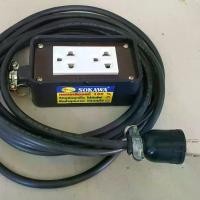 ราคา ปลั๊กไฟสนาม ปลั๊กพ่วง ปลอดภัย สายไฟ มี มอก. ขนาดสายไฟ VCT 2x1.5 sq.mm. รับกำลังไฟฟ้าสูงสุด 3,600 W (1729432931550660748)