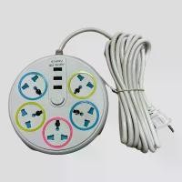 ราคา ปลั๊กไฟคอมพิวเตอร์ ปลั๊กไฟมาตรฐาน ปลั๊กไฟ USB ปลั๊กพ่วง ปลั๊ก 3 ขา ปลั๊กชาร์จ USB สายไฟยาว 5 เมตร ปลั๊กไฟ USB 2 ตัว ปลั๊กไฟ Pimrypie (1731264192875759004)