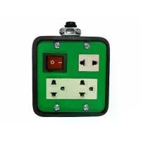 ราคา JPS บล็อกยาง 4x4 mini เพลทดำ มีสวิตซ์ เฉพาะบ๊อกไม่รวมสายไฟ ปลั๊กพ่วง ปลั๊กสนาม (1730222106698876995)