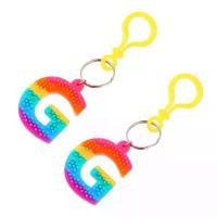 ราคา พวงกุญแจตัวอักษร สีสันสดใส วัสดุยางนุ่ม เครื่องรางกระเป๋า ตัวอักษร เครื่องประดับ พวงกุญแจ จี้ อุปกรณ์ DIY ของเล่นบีบอัด ชุด 2 ชิ้น (1731869946049168858)