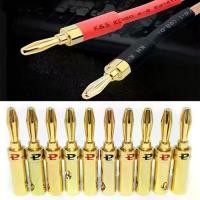 ราคา ปลั๊กลำโพงกล้วยไขว้ทองแดง ชุบทนทาน 2 ชิ้น สีดำและสีแดง สายลำโพงดนตรี อะแดปเตอร์ขั้วต่อสายไฟ สำหรับลำโพง สายสัญญาณ แอมป์ และขั้วต่อกล้วยเสียง (1731431784581596527)