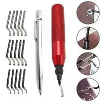 ราคา เครื่องมือ Deburring พร้อมใบมีดกำจัดใบมีดโรตารี่ความเร็วสูง 15 ใบมีดและปากกาเครื่องตัด (1731884150563112847)