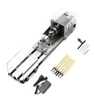 ราคา DC12-24V 96w เครื่องกลึงขนาดเล็ก งานไม้ DIY ชุดกลึงมาตรฐาน เครื่องตัดแกะสลักไฟฟ้า เครื่องกลึงไม้ (1730901355892542369)