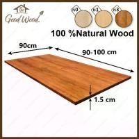 ราคา หน้าโต๊ะ แผ่นไม้สน หนา 15 mm. กว้าง 90 cm. x ยาว 90-100 cm. AB ต่อลายเส้นตรง ไม้สนนอก งานไม้ (1730923101255207172)