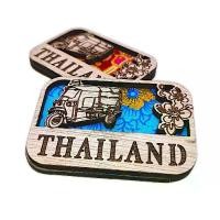 ราคา แม๊กเน๊ต ของฝากไทยแลนด์ แม๊กเน๊ตรถตุ๊กๆ Thailand souvenirs แผ่นแม่เหล็กติดตู้เย็น Magnet  แผ่นแม่เหล็กติดตู้เย็น งานไม้ (1731350674829641298)