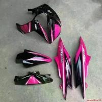 ราคา ความคงทน ชุดสีมีโอ115(MIO Z)รุ่นไฟ2ตา (ชมพู-ดำ )เปลือกABS เกรดA แปะสติ๊กเกอร์เคลือบเงาแท้ มอเตอร์ไซค์ Motorcycle Sticker (1731734859243096236)