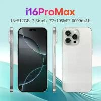 ราคา [โทรศัพท์มือถือดั้งเดิม] 1phone 16 Pro Max, 7.3 นิ้ว, รองรับ 2 ซิมการ์ด, RAM16GB + ROM512GB Smartphone, รองรับโทรศัพท์ 2G / 5G, ราคาดี, ระบบนำทาง GPS, ปลดล็อคใบหน้า, ชาร์จเร็ว (1731695848549353091)