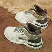 ราคา รองเท้าบูทมาร์ติน, สำหรับผู้ชาย, ฤดูใบไม้ร่วงและฤดูหนาว, ซับในขนแกะ, สไตล์กีฬากลางแจ้งใหม่, แพลตฟอร์ม, รองเท้าบูทอัศวิน, ท็อปสูง, เครื่องมือ, รองเท้าบูทลุยหิมะผ้าฝ้ายสองคู่ รองเท้า ผู้ รองเท้า ผู้ (17