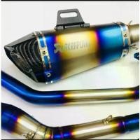 ราคา คอท่อเลสสีไทเท Mslaz และ R15 เก่า + ปลายท่อ Akapovic สีไทเท หางฉลาม เข้าชุด (1731708351523030160)