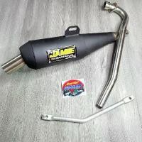 ราคา vtxmnlSHOP20 ความคงทน ท่อย่น JAMIE WAVE100S UBOX / DREAM99 / DREAM คุรุสภา / SMASH เก่า / SPARK เก่า สีดำ ใช้สำหรับแข่ง คอ 26 มิล ทรงท่อเจมส์ ท่อรัน + เหล็กยึดท่อ (1731867980086085877)