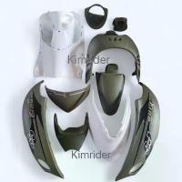 ราคา Abs ￼ชุดสีฟีโน่ เฟรมฟีโน่ Fino เก่า ฟีโน่เก่า รุ่นคาบูร์ เกย์แยก 9 ชิ้น เกย์ เดี่ยว 10 ชิ้น สีเขียว งานสั่งทำ ABS ทำสี 2K (1730870007332768443)