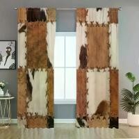 ราคา ผ้าม่านลายหนังวัวสีน้ำตาล สไตล์วินเทจ ผ้าม่านเย็บหนังสีขาวและสีดำ พิมพ์ลาย 3 มิติ ผ้าม่านแรเงาศิลปะ เหมาะสำหรับห้องนั่งเล่น ห้องนอน ห้องครัว สำนักงาน การเรียนรู้ และการตกแต่งหน้า (1732001844003048315)