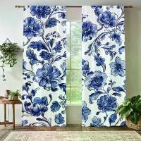 ราคา ผ้าม่านประตูและหน้าต่างพิมพ์ลาย ดอกไม้สีฟ้าและผีเสื้อในฤดูใบไม้ผลิ ชุด 2 ชิ้น สไตล์อินเทรนด์ กระเป๋าราว สำหรับห้องนอน สำนักงาน ห้องครัว ห้องนั่งเล่น ร้านกาแฟ บ้านพักตากอากาศ เพิ่ (1731807117543245915)