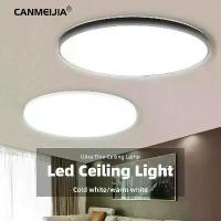 ราคา โคมไฟเพดาน LED บางเฉียบ CANMEIJIA 220V 240V 18W 30W ขนาด 25/32CM วัตต์จริง สว่างมาก โคมไฟเพดานสมัยใหม่สำหรับห้องนั่งเล่น ห้องนอน ห้องครัว สีขาว โคมไฟในบ้าน indoor lighting (1731289224408958243)