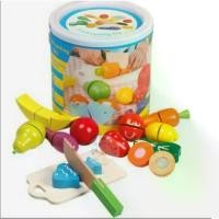 ราคา เวลาพิเศษ ของเล่นเด็กชุดหั่นผักผลไม้ทำจากไม้มี11 ชนิด พร้อมถัง มีด เขียงTikTok (1731315444888470924)