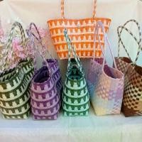 ราคา 【COD】 ตะกร้า กระเป๋าสะพาย สานด้วยเส้นพลาสติก สิ้นค้า OTOP-207 (1731700522004023228)