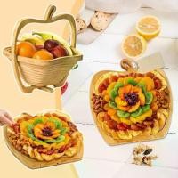 ราคา ตะกร้าผลไม้แบบพับได้, ชามผลไม้ของขวัญ, ตะกร้าผลไม้แห้งและถั่ว, วัสดุไม้, ตะกร้า, B1Y6 (1731631018273113881)