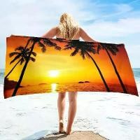 ราคา ผ้าขนหนูชายหาดต้นมะพร้าว ขนาดใหญ่พิเศษ ไร้กทราย เย็นสบาย สำหรับผู้หญิง แห้งไว และดูดซับสูง มีให้เลือก 70x140cm และ 80x160cm ตะกร้า อาบ น้ํา ถัง ผสม เหยื่อ ตกปลา แผ่น ติด ช (1731265242765821051)