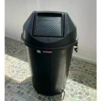 ราคา ถังขยะทรงกลม ถังพลาสติกฝาแกว่ง 100 ลิตร (ตรางู เบอร์ 30 GB30) ถังขยะ100ลิตร ถังขยะขนาดใหญ่ bin ใส่ขยะมูลฝอย ถังขยะ Trash Can (1732290529630522201)