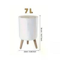 ราคา ถังขยะลายไม้ เท้าสูง สำหรับห้องครัว ห้องน้ำ ห้องนั่งเล่น บ้าน เดสก์ท็อป ถังเก็บของ สำนักงาน โรงแรม ถังขยะ (1730197593453791423)