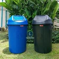 ราคา ถังขยะทรงกลม ถังพลาสติกฝาแกว่ง 100 ลิตร (ตรางู เบอร์ 30 GB30) ถังขยะ100ลิตร ถังขยะขนาดใหญ่ bin ใส่ขยะมูลฝอย (1731895659588322459)