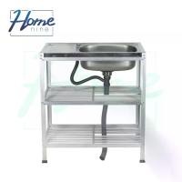 ราคา HOMENINE ซิ้งค์ล้างจาน อ่างล้างจาน สแตนเลส 3 ชั้น (80 cm.) ซึ้ง ล้าง (1729455625718500173)
